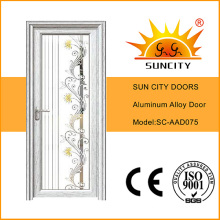 Luxury Exterior Single Leaf Glass Aluminum Door for Bathroom (SC-AAD075)